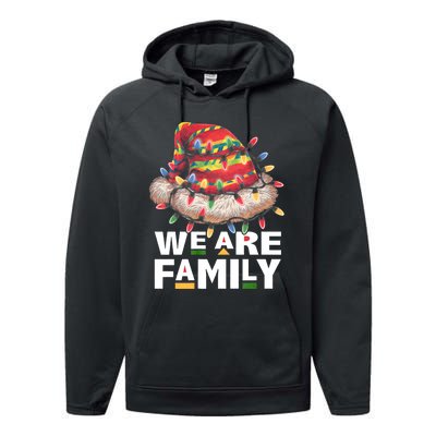 We Are Family African Dope Black Christmas Matching Family Performance Fleece Hoodie