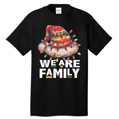 We Are Family African Dope Black Christmas Matching Family Tall T-Shirt