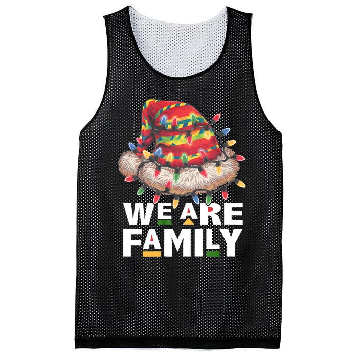 We Are Family African Dope Black Christmas Matching Family Mesh Reversible Basketball Jersey Tank