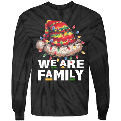 We Are Family African Dope Black Christmas Matching Family Tie-Dye Long Sleeve Shirt