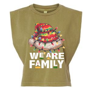 We Are Family African Dope Black Christmas Matching Family Garment-Dyed Women's Muscle Tee