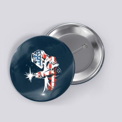 Welder American Flag USA Patriotic Welder Button