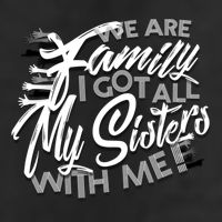 We Are Family I Got All My Sisters With Me Golf Towel