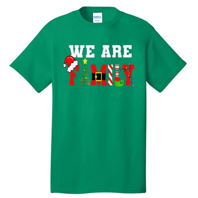 We Are Family Christmas Pajamas Matching Xmas Tall T-Shirt