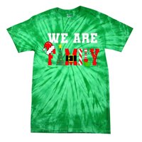 We Are Family Christmas Pajamas Matching Xmas Tie-Dye T-Shirt