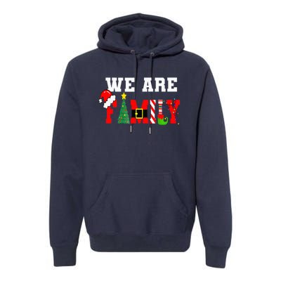 We Are Family Christmas Pajamas Matching Xmas Premium Hoodie