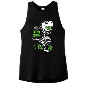 Wild And Free TRex Dinosaur Skeleton Funny Dinosaurs Cool Gift Ladies PosiCharge Tri-Blend Wicking Tank