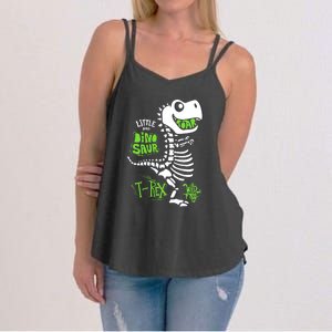 Wild And Free TRex Dinosaur Skeleton Funny Dinosaurs Cool Gift Women's Strappy Tank