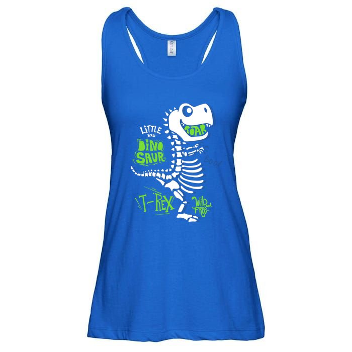 Wild And Free TRex Dinosaur Skeleton Funny Dinosaurs Cool Gift Ladies Essential Flowy Tank