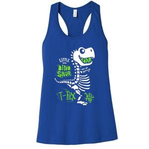 Wild And Free TRex Dinosaur Skeleton Funny Dinosaurs Cool Gift Women's Racerback Tank