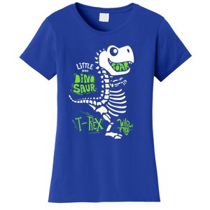 Wild And Free TRex Dinosaur Skeleton Funny Dinosaurs Cool Gift Women's T-Shirt