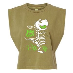 Wild And Free TRex Dinosaur Skeleton Funny Dinosaurs Cool Gift Garment-Dyed Women's Muscle Tee