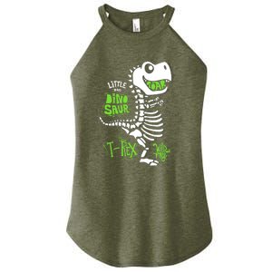 Wild And Free TRex Dinosaur Skeleton Funny Dinosaurs Cool Gift Women's Perfect Tri Rocker Tank