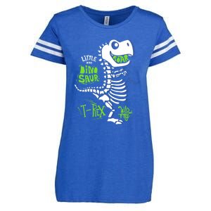 Wild And Free TRex Dinosaur Skeleton Funny Dinosaurs Cool Gift Enza Ladies Jersey Football T-Shirt