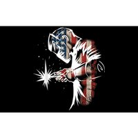 Welder American Flag USA Patriotic Welder Bumper Sticker