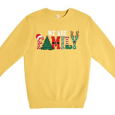 We Are Family Christmas Premium Crewneck Sweatshirt