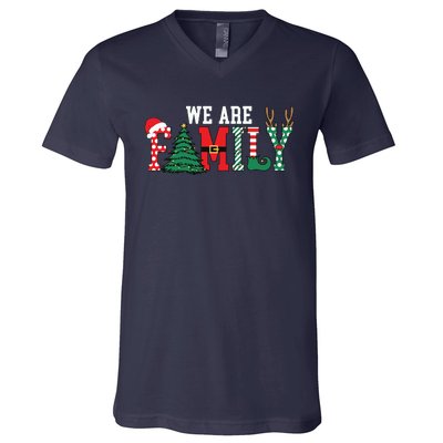 We Are Family Christmas V-Neck T-Shirt