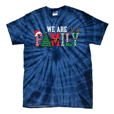 We Are Family Christmas Tie-Dye T-Shirt