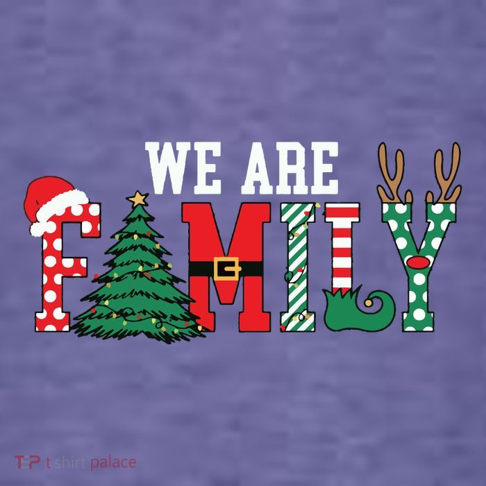 We Are Family Christmas Kids T-Shirt
