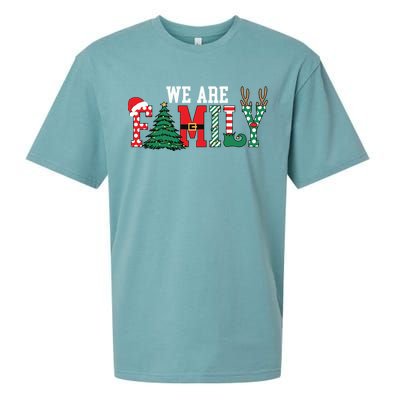 We Are Family Christmas Sueded Cloud Jersey T-Shirt