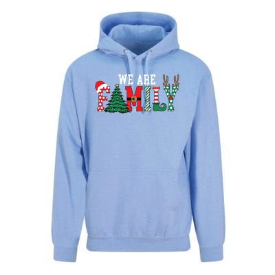 We Are Family Christmas Unisex Surf Hoodie