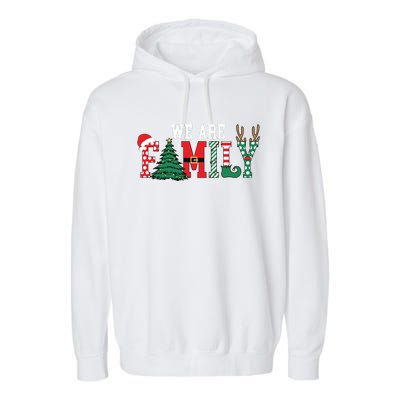 We Are Family Christmas Garment-Dyed Fleece Hoodie