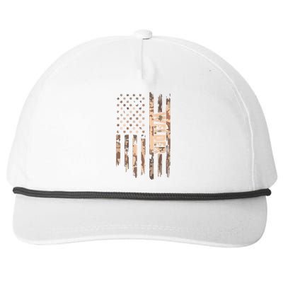 Welder American Flag Gift Welding Snapback Five-Panel Rope Hat