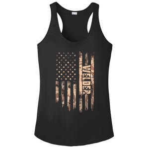 Welder American Flag Gift Welding Ladies PosiCharge Competitor Racerback Tank