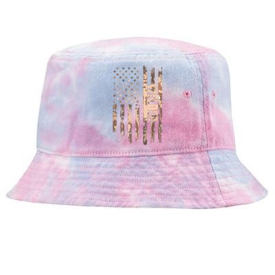 Welder American Flag Gift Welding Tie-Dyed Bucket Hat