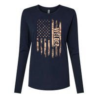 Welder American Flag Gift Welding Womens Cotton Relaxed Long Sleeve T-Shirt