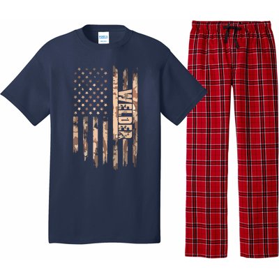 Welder American Flag Gift Welding Pajama Set