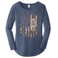 Welder American Flag Gift Welding Women's Perfect Tri Tunic Long Sleeve Shirt