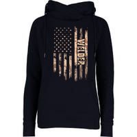 Welder American Flag Gift Welding Womens Funnel Neck Pullover Hood