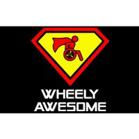 Wheely Awesome Funny Super Disabled Handicapped Wheelchair Bumper Sticker