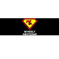 Wheely Awesome Funny Super Disabled Handicapped Wheelchair Bumper Sticker