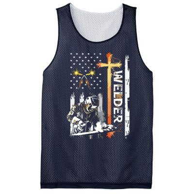 Welder American Flag Welding Fusing Material Funny Technical Mesh Reversible Basketball Jersey Tank