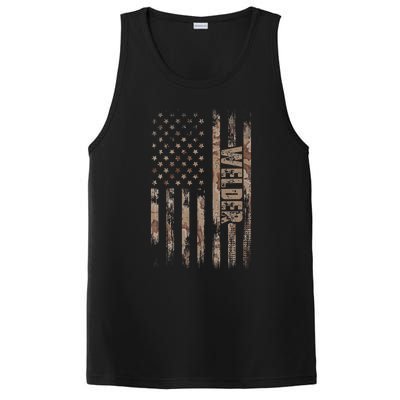 Welder American Flag Gift Welding PosiCharge Competitor Tank