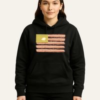 Waffle Bacon USA Flag Hoodie