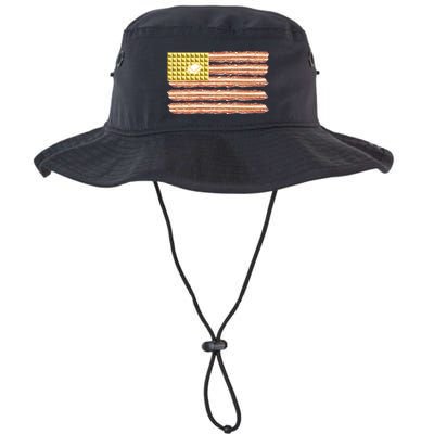 Waffle Bacon USA Flag Bucket Hat