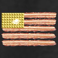 Waffle Bacon USA Flag Beanie