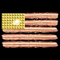 Waffle Bacon USA Flag Kids T-Shirt