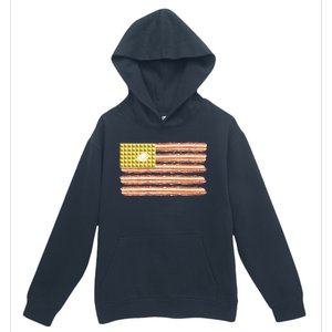 Waffle Bacon USA Flag Urban Pullover Hoodie