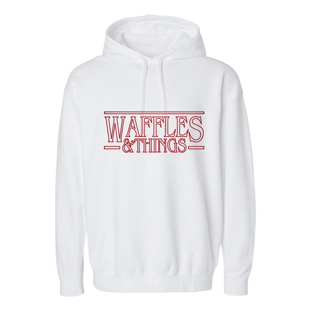 Waffles & Things Garment-Dyed Fleece Hoodie