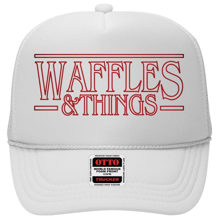 Waffles & Things High Crown Mesh Back Trucker Hat