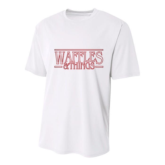 Waffles & Things Youth Performance Sprint T-Shirt