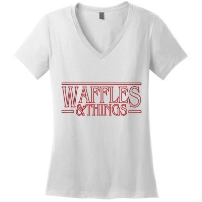 Waffles & Things Women's V-Neck T-Shirt
