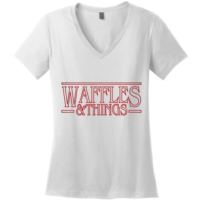 Waffles & Things Women's V-Neck T-Shirt