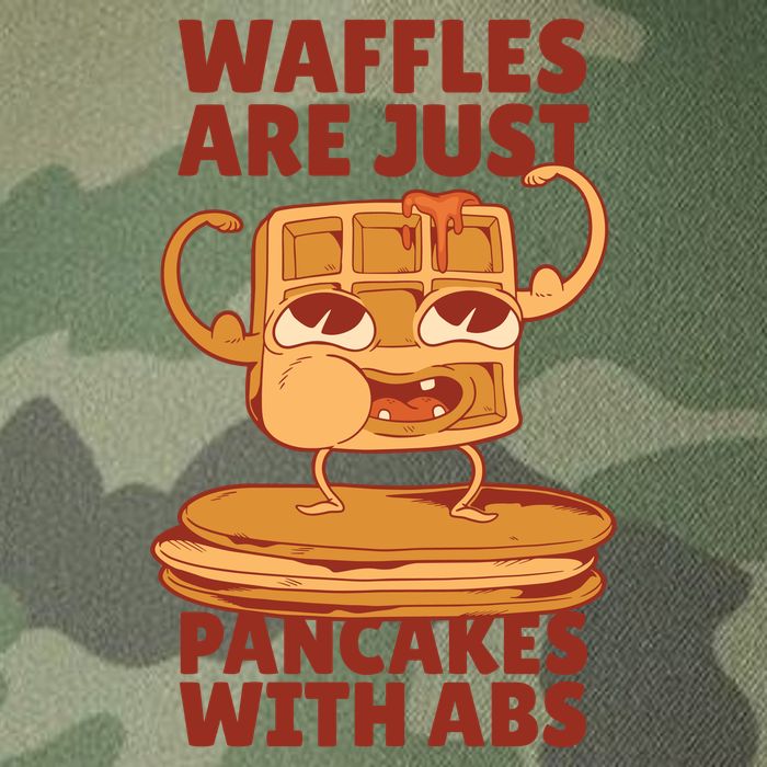 Waffles Are Just Pancakes With Abs Legacy Tie Dye Trucker Hat