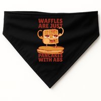 Waffles Are Just Pancakes With Abs USA-Made Doggie Bandana