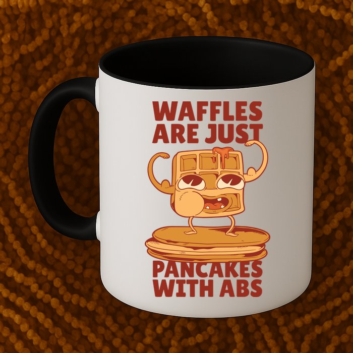Waffles Are Just Pancakes With Abs Mug